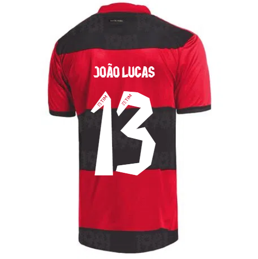 2021/22 Flamengo Home Kit Soccer Jersey JOÃO LUCAS #13